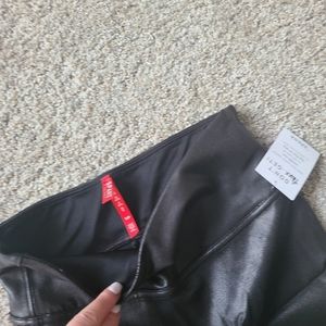 Faux leather leggings